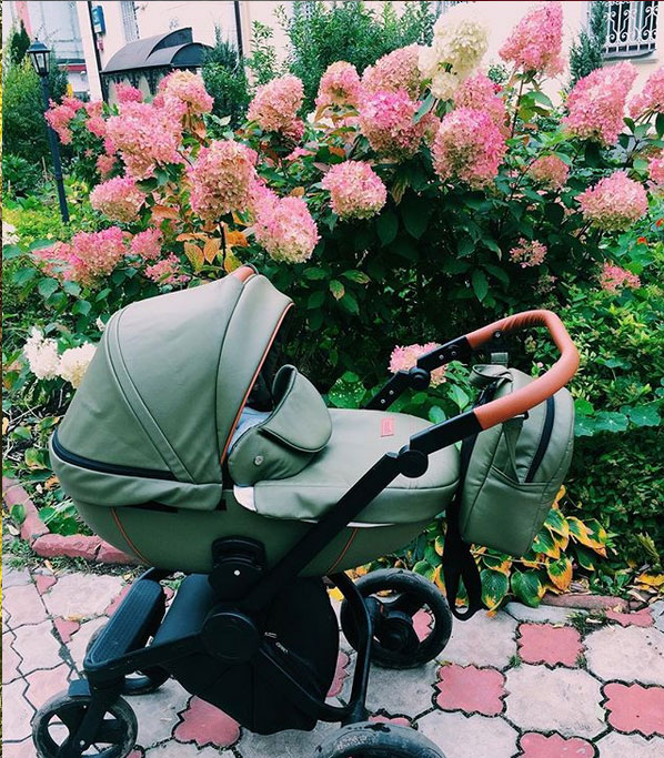 Krausman Poussette Combinée 3 en 1 Topaz Lux Olive - Landau, Poussette promenade, Siège auto