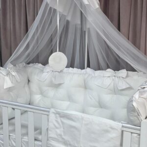 11 pièces Pro Cosmo Parure de lit pour berceau ou lit pour bébé avec organiseur 