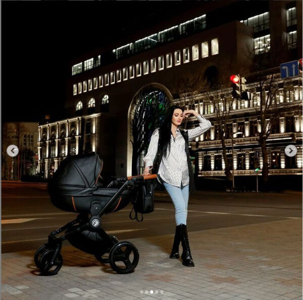 Krausman Poussette Combinée 3 en 1 Topaz Lux Black - Landau, Poussette promenade, Siège auto